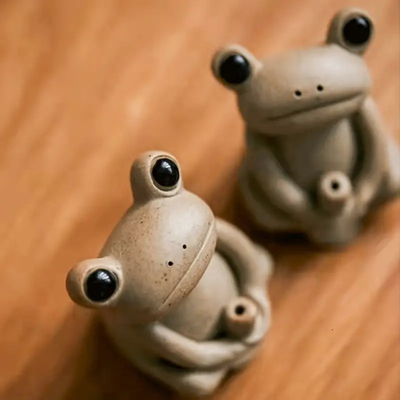 Cute Frog Incense Holder for Home Aromatherapy Decor