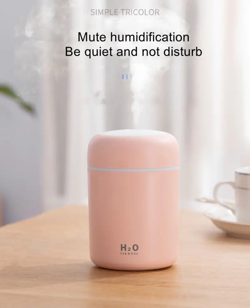 Portable 300ml LED Aroma Essential Oil Diffuser