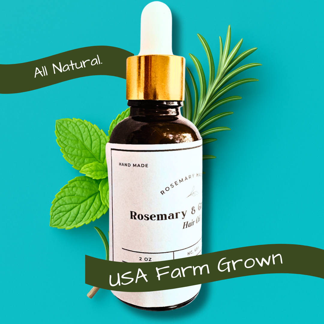 Rosemary & Peppermint Infused Hair Growth Oil for Scalp Treatment, Natural  Serum for Thinning Hair & Receding Hairline (Copy)