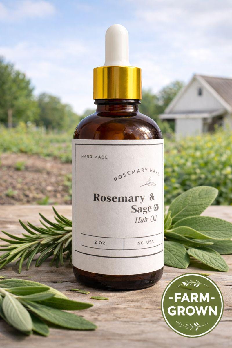 Rosemary & Sage Hair Growth Oil