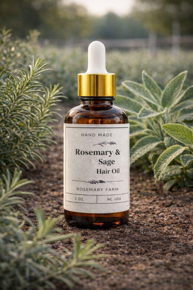 Rosemary & Sage Hair Growth Oil