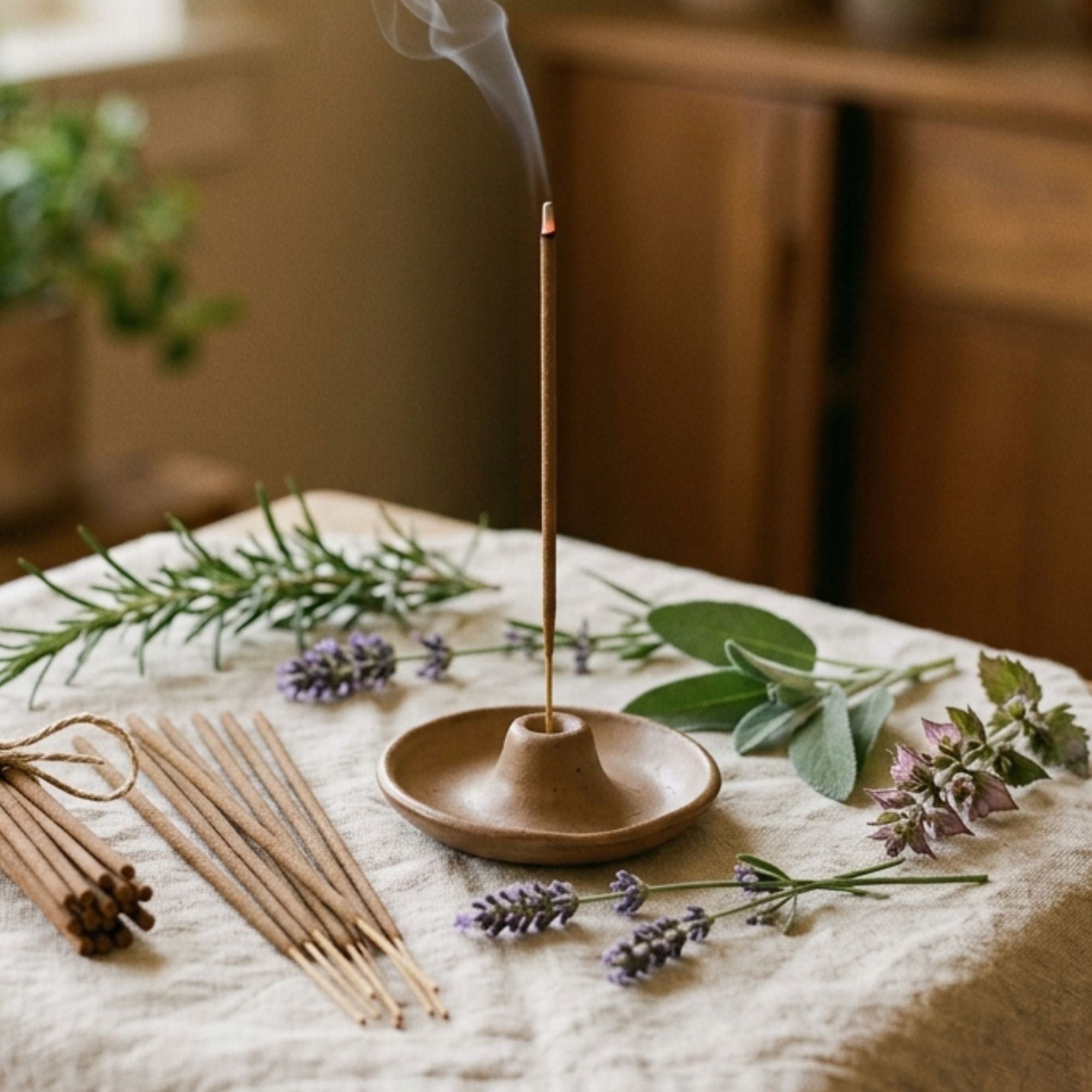Natural Incense Sampler Pack. Hand Dipped Essential Oil Incense Sticks for Aromatherapy