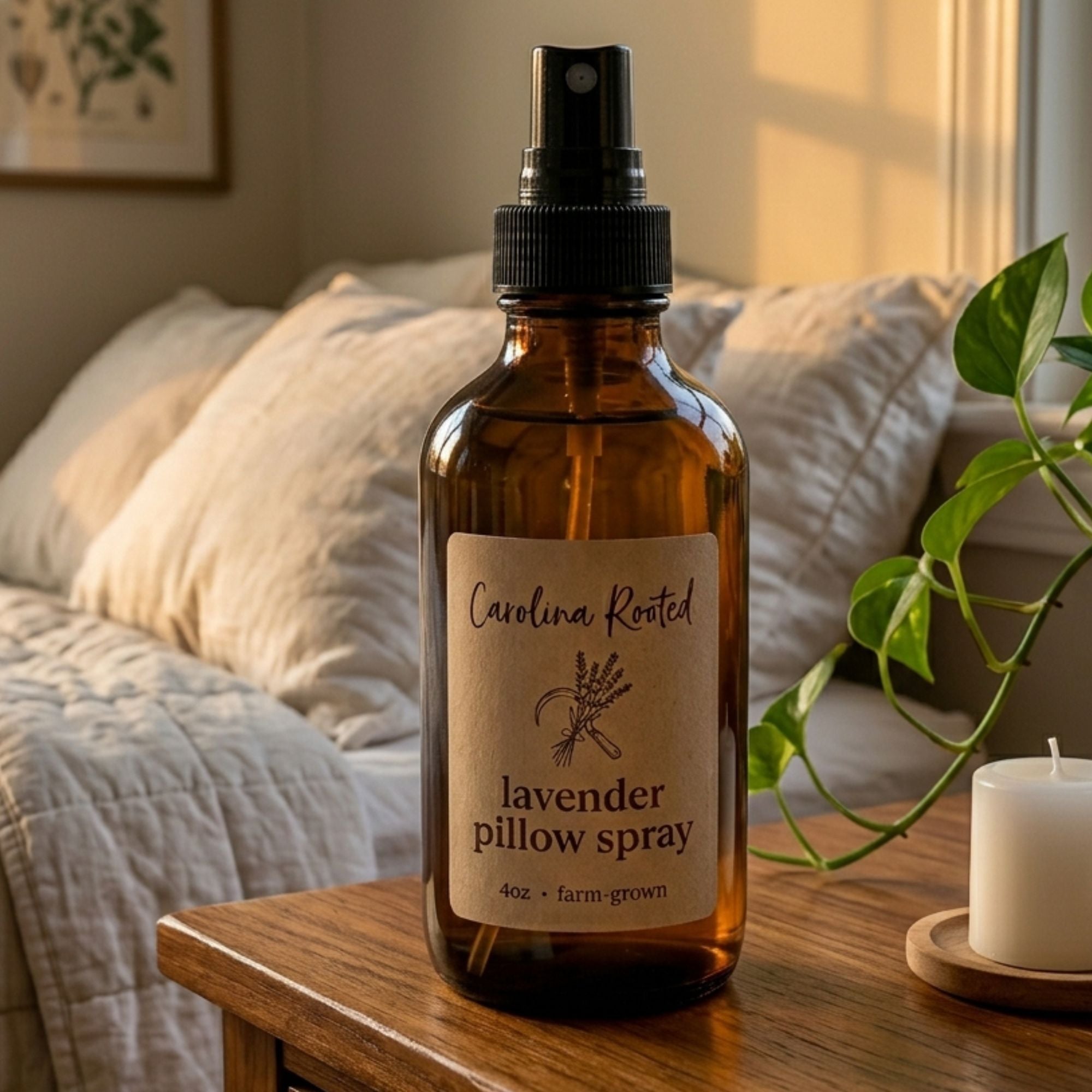 Lavender Pillow Spray for Calm Sleep & Relaxation: Natural Room Mist